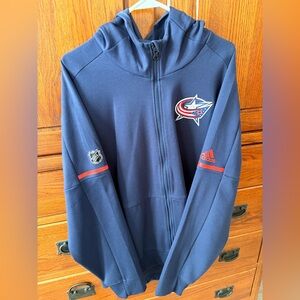 Adidas Blue Columbus Blue Jackets NHL 1917 - 2017 Centennial Jacket
